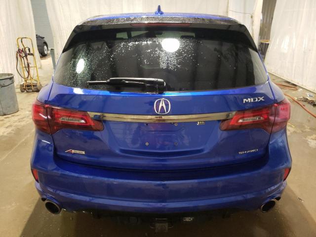 5J8YD4H01KL012907 - 2019 ACURA MDX A-SPEC BLUE photo 6