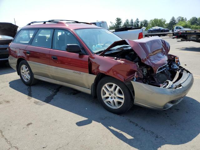 4S3BH675127649841 - 2002 SUBARU LEGACY OUTBACK AWP 勃艮第红 照片 4