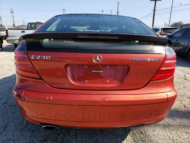 WDBRN47J42A347065 - 2002 MERCEDES-BENZ C 230K SPORT COUPE ORANGE photo 6