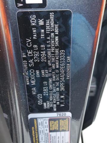 3KPF54AD4PE613339 - 2023 KIA FORTE GT LINE GRAY photo 12