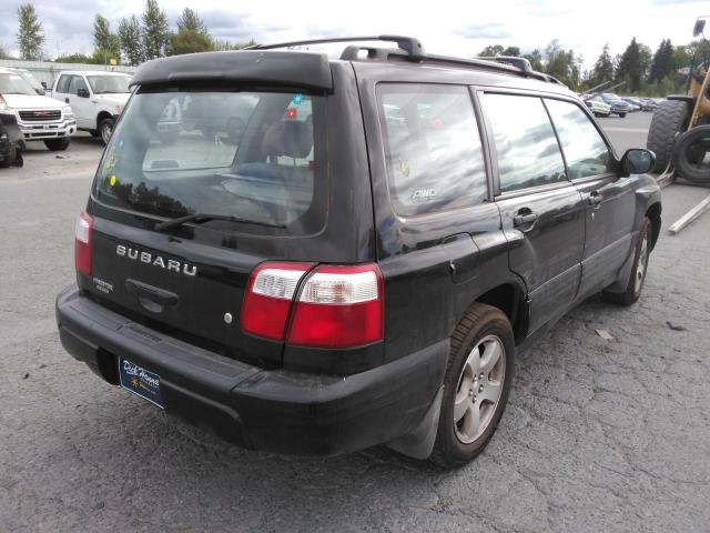 JF1SF65632H722709 - 2002 SUBARU FORESTER S BLACK photo 3