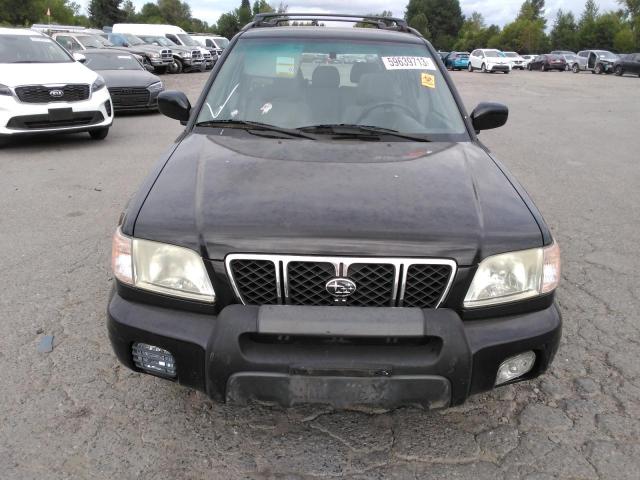 JF1SF65632H722709 - 2002 SUBARU FORESTER S BLACK photo 5