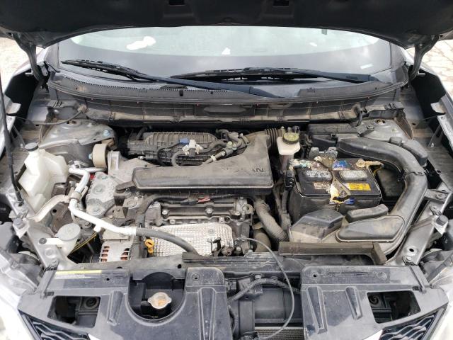 KNMAT2MV3GP637401 - 2016 NISSAN ROGUE S GRAY photo 12