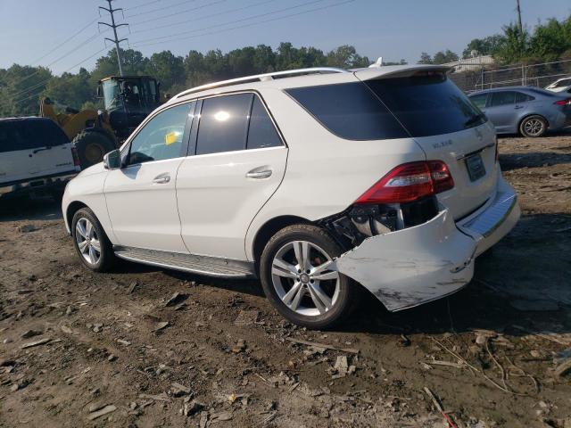 4JGDA5HB9FA500710 - 2015 MERCEDES-BENZ ML 350 4MATIC WHITE photo 2