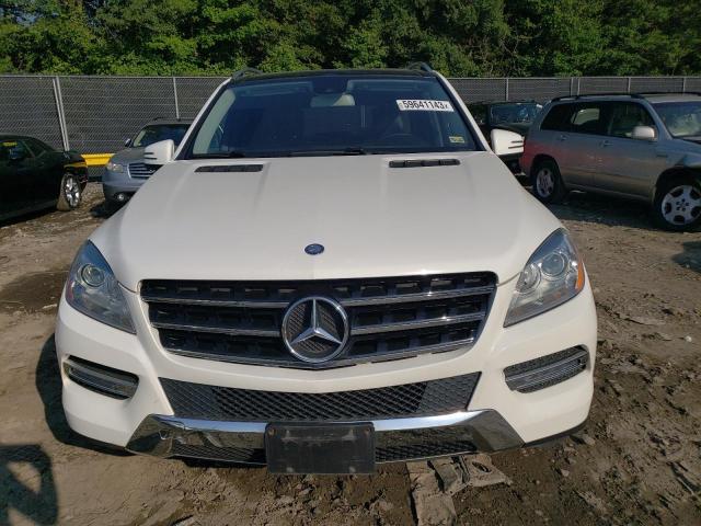 4JGDA5HB9FA500710 - 2015 MERCEDES-BENZ ML 350 4MATIC WHITE photo 5