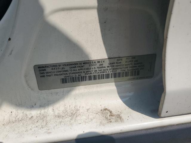 3VWBJ71K68M111012 - 2008 VOLKSWAGEN GLI თეთრი ფოტო 12