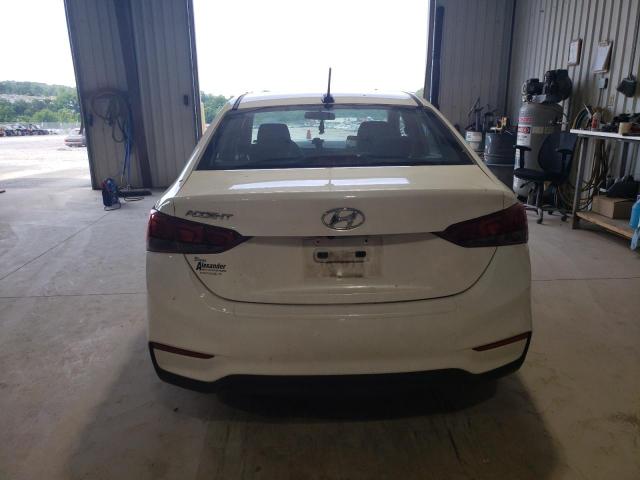 3KPC24A34KE070778 - 2019 HYUNDAI ACCENT SE WHITE photo 6