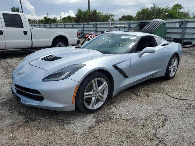 1G1YB2D76H5109957 - 2017 CHEVROLET CORVETTE STINGRAY 1LT SILVER photo 1