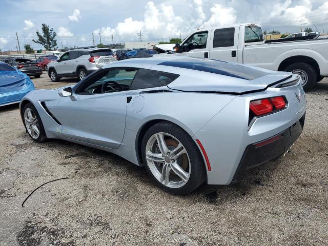 1G1YB2D76H5109957 - 2017 CHEVROLET CORVETTE STINGRAY 1LT SILVER photo 2