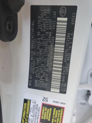 4T1G11AKXPU754068 - 2023 TOYOTA CAMRY SE NIGHT SHADE WHITE photo 13