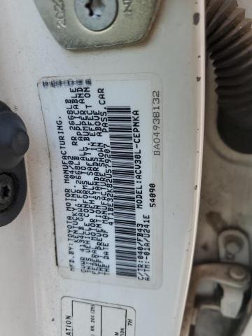 4T1BE32K82U579207 - 2002 TOYOTA CAMRY LE WHITE photo 12
