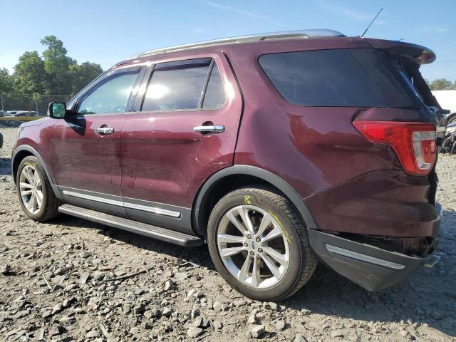 1FM5K8F80JGB75705 - 2018 FORD EXPLORER LIMITED BURGUNDY photo 2