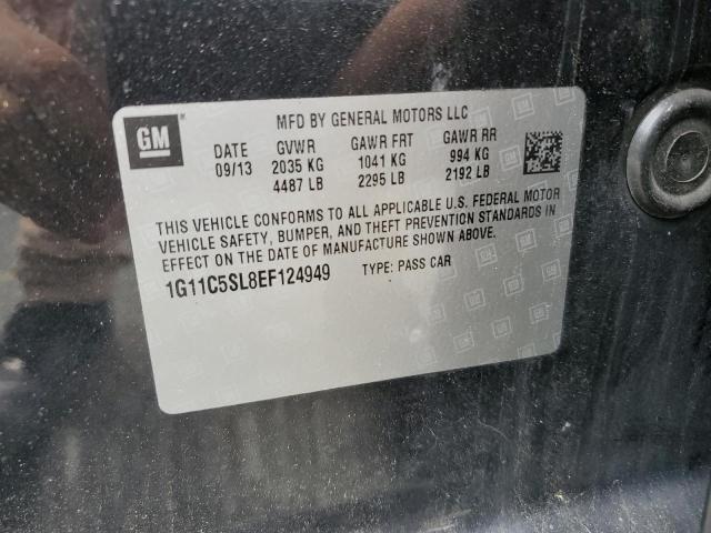 1G11C5SL8EF124949 - 2014 CHEVROLET MALIBU 1LT 黑色 照片 12