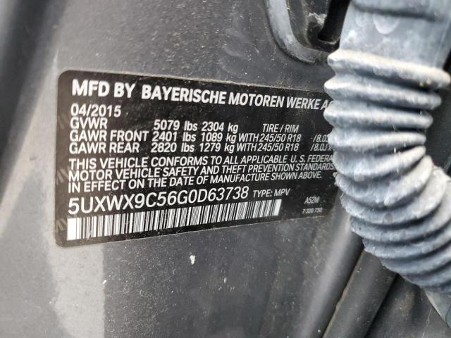 5UXWX9C56G0D63738 - 2016 BMW X3 XDRIVE28I GRAY photo 14