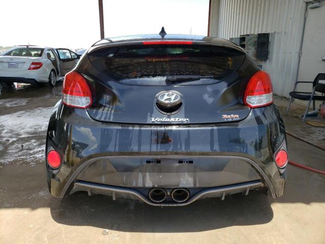 KMHTC6AE5FU233242 - 2015 HYUNDAI VELOSTER TURBO BLACK photo 6