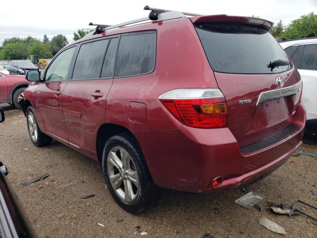 JTEES43A682030398 - 2008 TOYOTA HIGHLANDER SPORT RED photo 2
