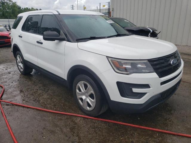 1FM5K8AR4JGB47616 - 2018 FORD EXPLORER POLICE INTERCEPTOR WHITE photo 4