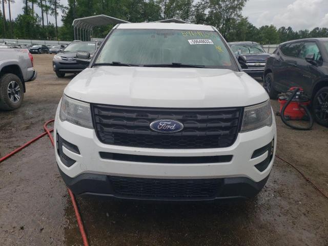 1FM5K8AR4JGB47616 - 2018 FORD EXPLORER POLICE INTERCEPTOR WHITE photo 5