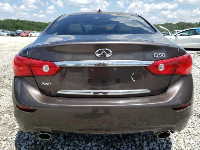 JN1BV7AR3FM402454 - 2015 INFINITI Q50 BASE BROWN photo 6