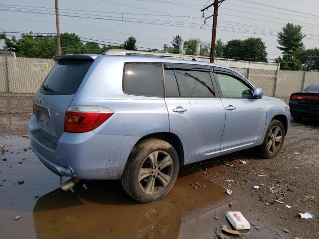 JTEES43A882023923 - 2008 TOYOTA HIGHLANDER SPORT BLUE photo 3