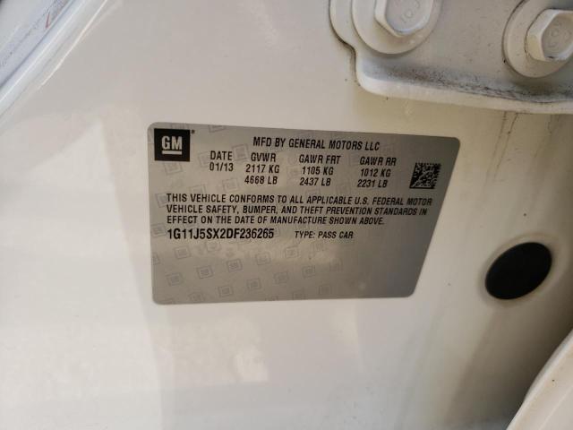 1G11J5SX2DF236265 - 2013 CHEVROLET MALIBU LTZ თეთრი ფოტო 12