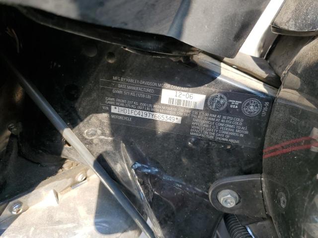 1HD1FC4197Y665349 - 2007 HARLEY-DAVIDSON FLHTCUI 黑色 照片 10