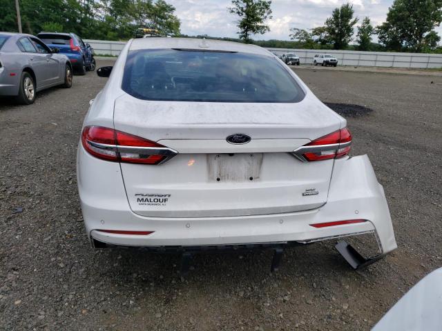 3FA6P0LU1LR158300 - 2020 FORD FUSION SE WHITE photo 6