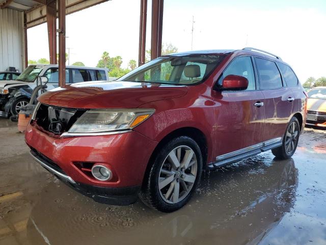 5N1AR2MN0EC638729 - 2014 NISSAN PATHFINDER S RED photo 1