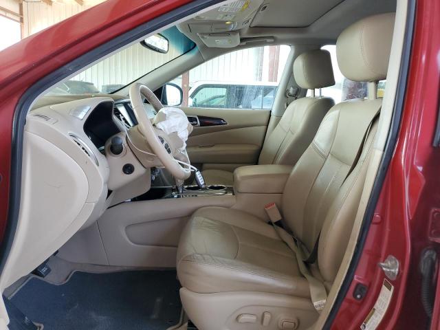 5N1AR2MN0EC638729 - 2014 NISSAN PATHFINDER S RED photo 7