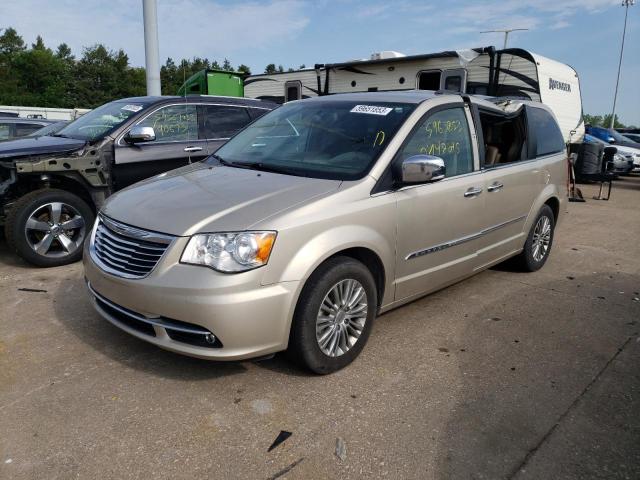 2C4RC1CGXDR760204 - 2013 CHRYSLER TOWN & COU TOURING L GOLD photo 1