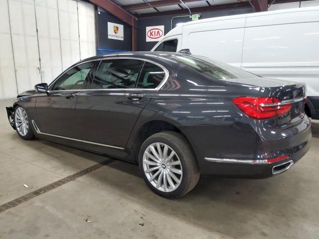 WBA7E4C58HGU99077 - 2017 BMW 740 XI GRAY photo 2