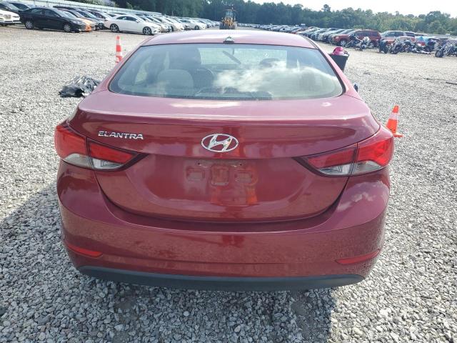 5NPDH4AE7EH482973 - 2014 HYUNDAI ELANTRA SE RED photo 6