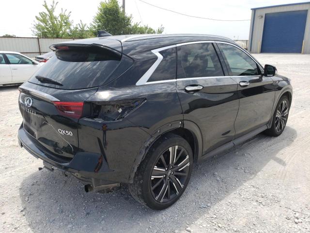 3PCAJ5BA4MF114465 - 2021 INFINITI QX50 LUXE BLACK photo 3