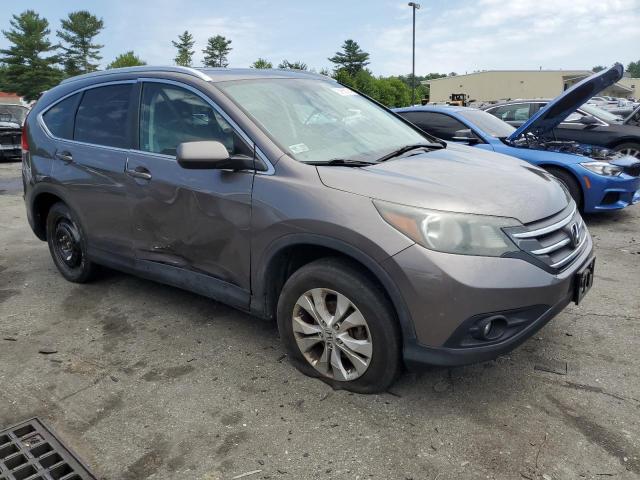 5J6RM4H78CL011412 - 2012 HONDA CR-V EXL GRAY photo 4