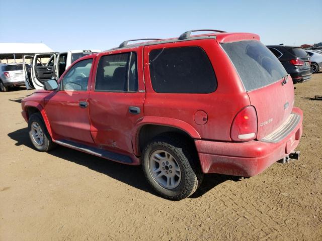 1B4HS58N42F149499 - 2002 DODGE DURANGO SLT PLUS RED photo 2