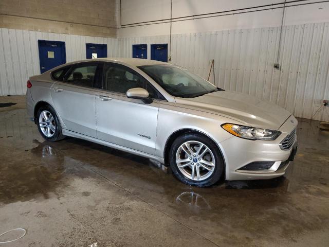 3FA6P0LU9JR235525 - 2018 FORD FUSION SE HYBRID BEIGE photo 4