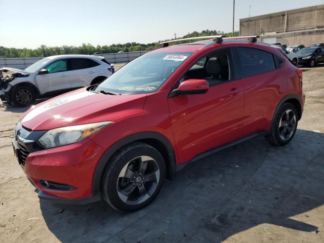 3CZRU6H76JM718063 - 2018 HONDA HR-V EXL RED photo 1