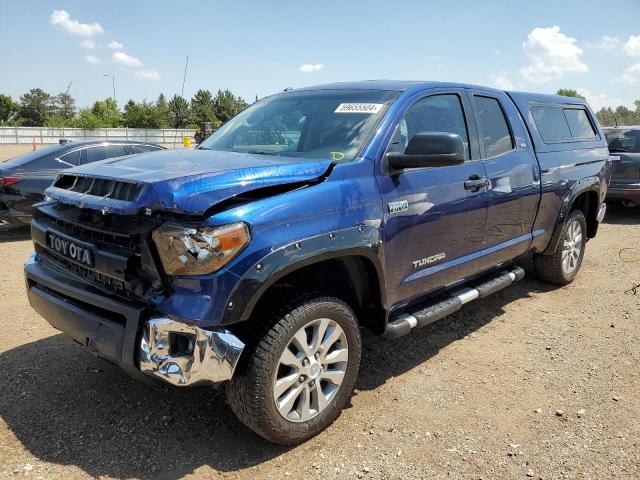 5TFUW5F10FX479811 - 2015 TOYOTA TUNDRA DOUBLE CAB SR/SR5 BLUE photo 1