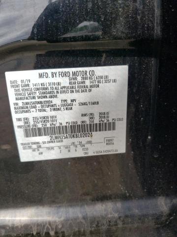 2LMHJ5AT0KBL02024 - 2019 LINCOLN MKT BLACK photo 14