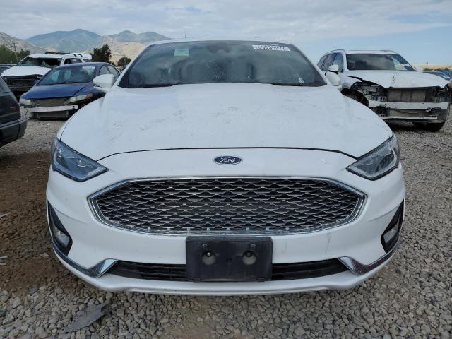 3FA6P0D92KR221509 - 2019 FORD FUSION TITANIUM WHITE photo 5