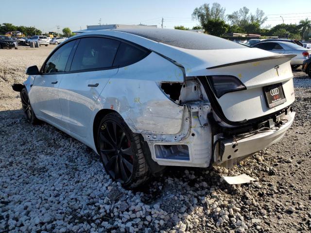 5YJ3E1EC0LF624779 - 2020 TESLA MODEL 3 WHITE photo 3