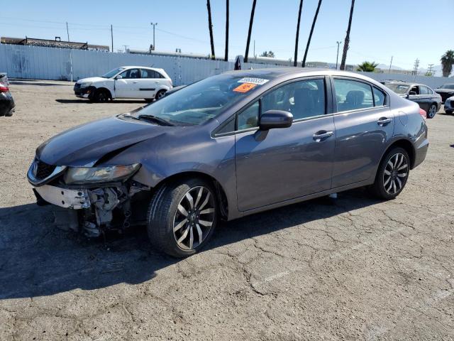 19XFB2F95EE256994 - 2014 HONDA CIVIC EXL GRAY photo 1