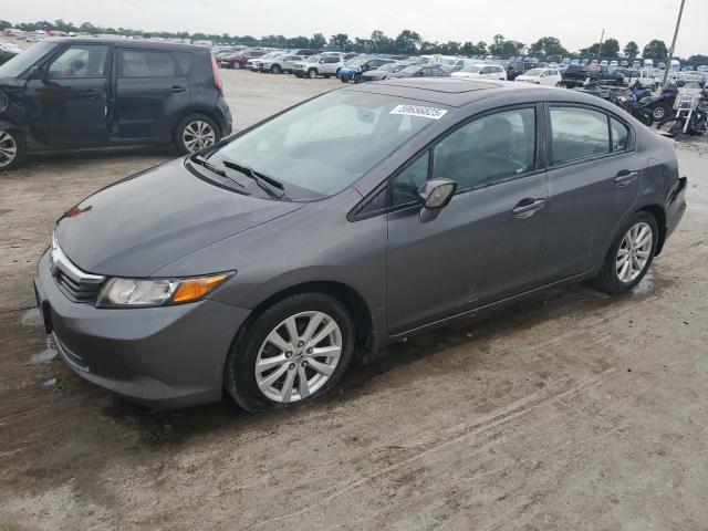 2HGFB2F94CH509189 - 2012 HONDA CIVIC EXL GRAY photo 1