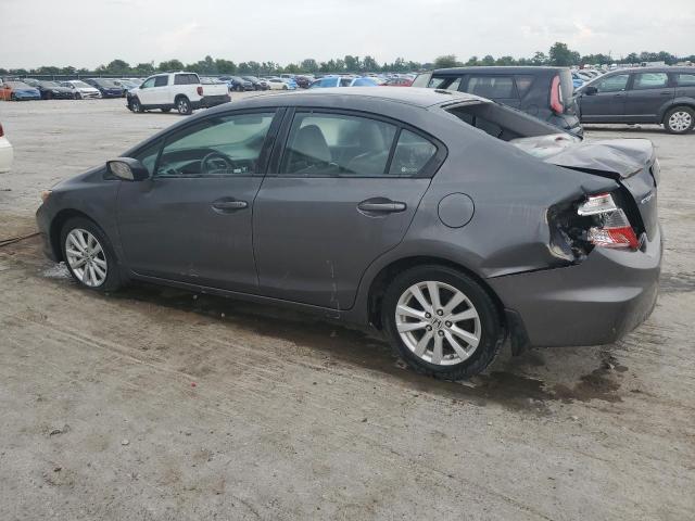 2HGFB2F94CH509189 - 2012 HONDA CIVIC EXL GRAY photo 2