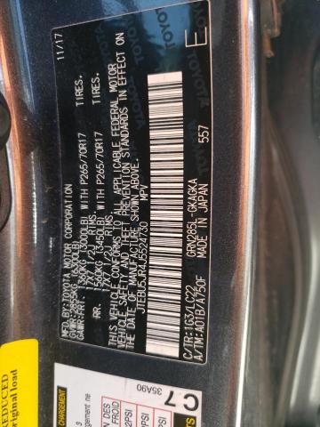 JTEBU5JR4J5524730 - 2018 TOYOTA 4RUNNER SR5/SR5 PREMIUM 灰色 照片 13