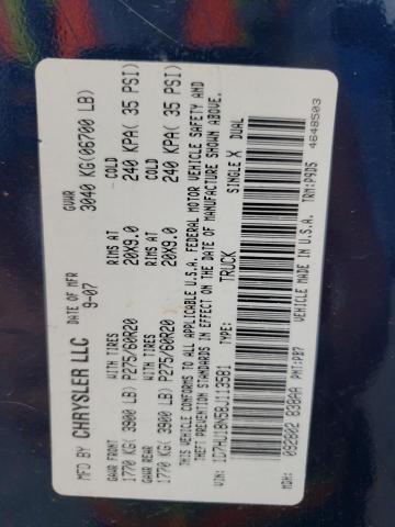 1D7HU18N58J113581 - 2008 DODGE RAM 1500 ST 蓝色 照片 12