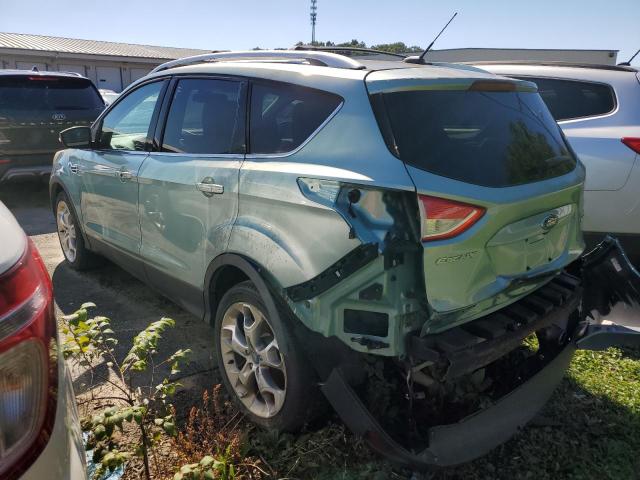 1FMCU0J99DUD08793 - 2013 FORD ESCAPE TITANIUM TURQUOISE photo 2