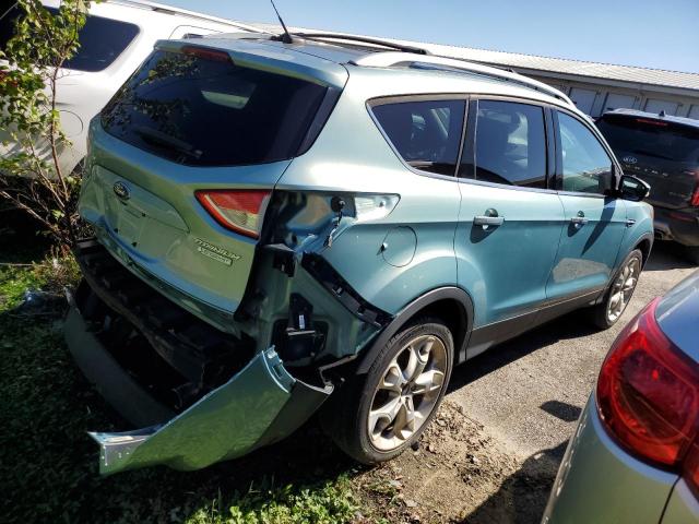 1FMCU0J99DUD08793 - 2013 FORD ESCAPE TITANIUM TURQUOISE photo 3