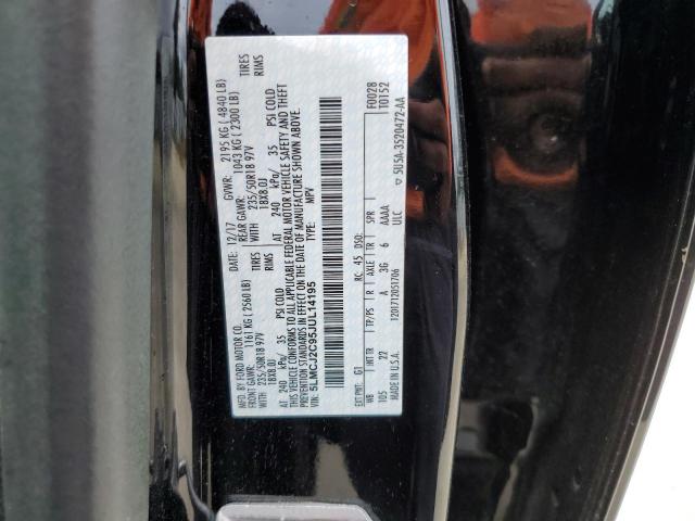 5LMCJ2C95JUL14195 - 2018 LINCOLN MKC SELECT Սև լուսանկար 14