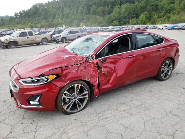 3FA6P0D97LR164466 - 2020 FORD FUSION TITANIUM RED photo 1